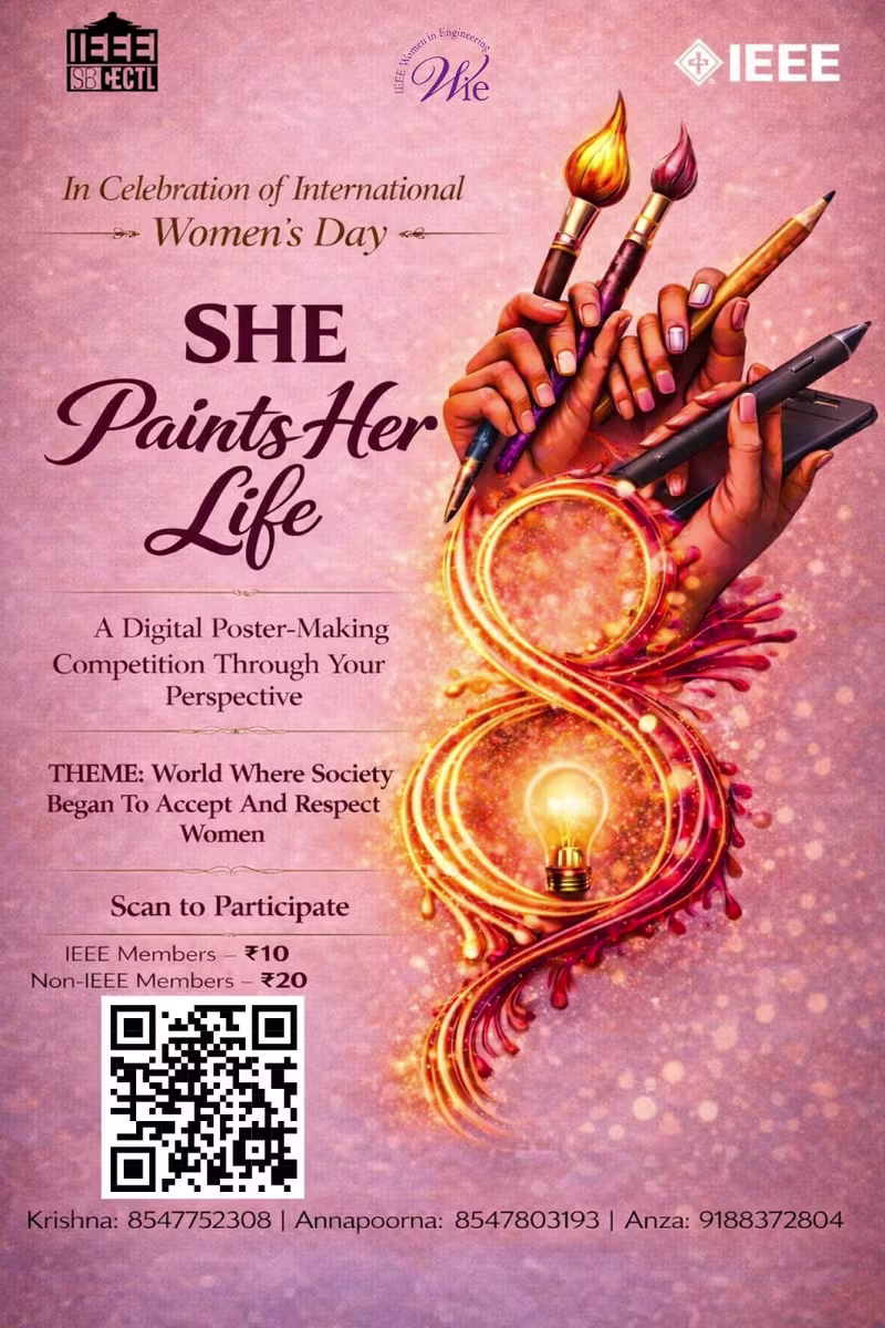She Paints Her Life Event by IEEE SB CECTL