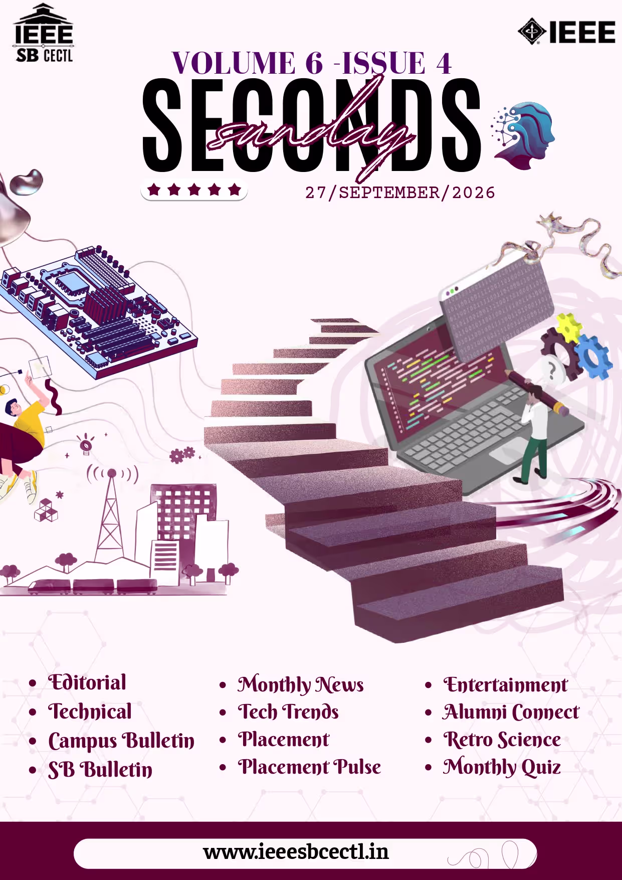 IEEE Sunday Seconds Monthly Magazine, College of Enginnering, Cherthala (CECTLA)