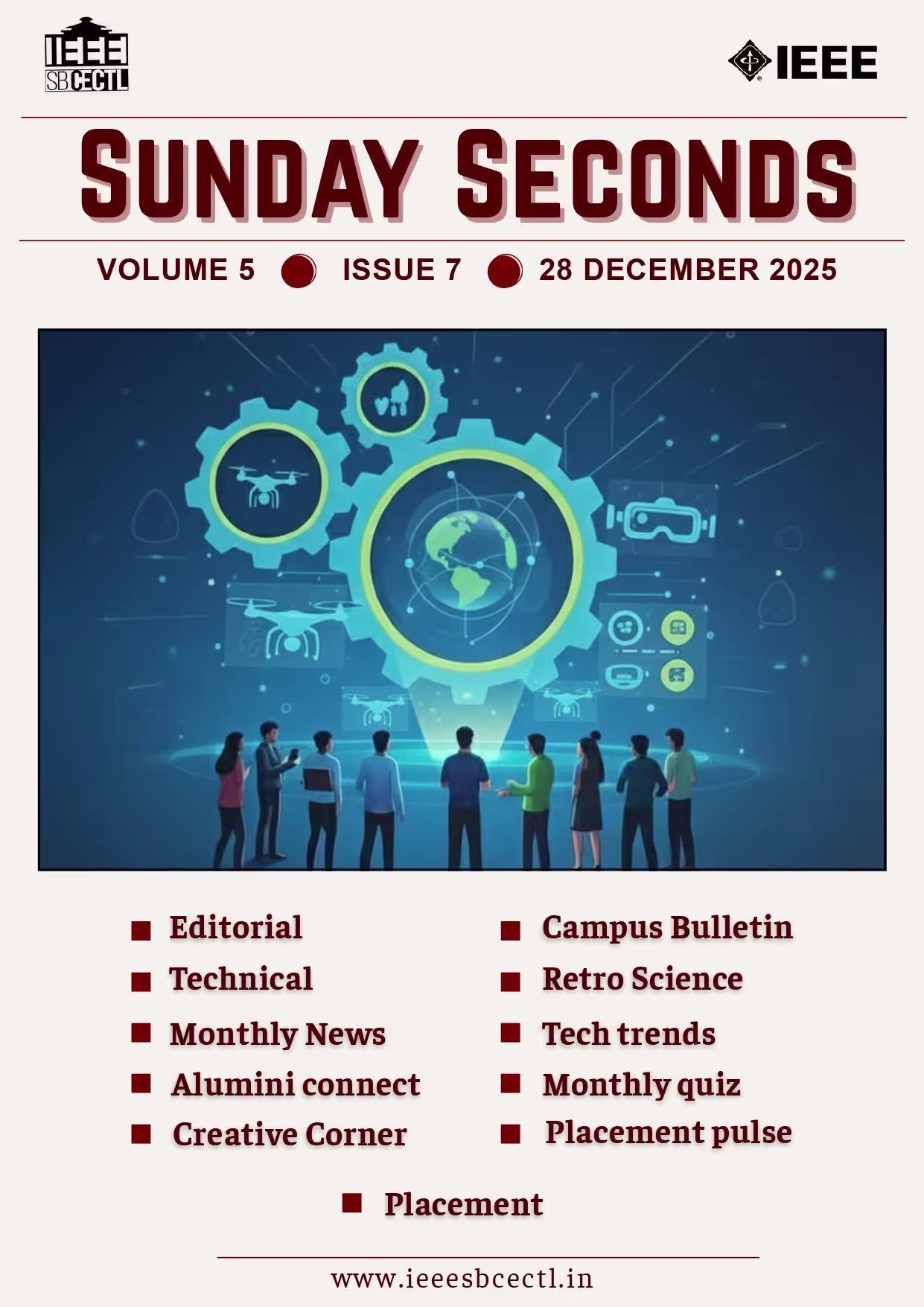 IEEE Sunday Seconds Monthly Magazine, College of Enginnering, Cherthala (CECTLA)